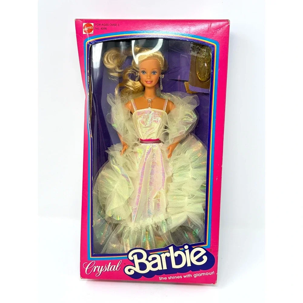 Vintage 1983 Crystal Barbie Doll Mattel 4598 Iridescent Gown New in Box NIB